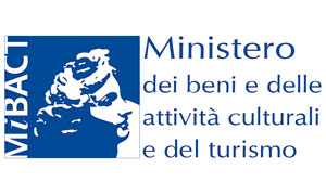 Logo ufficiale del Ministero dei beni e delle attività culturali e del turismo.