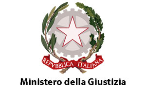 Logo ufficiale del Ministero della Giustizia, con l'emblema della Repubblica Italiana.