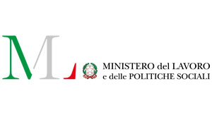 Logo ufficiale del Ministero del Lavoro e delle Politiche Sociali.